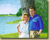 Portrait of Governor James McGreevey and wife Dina