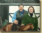 Portrait of Mayor Bill Pickolycky & daughter